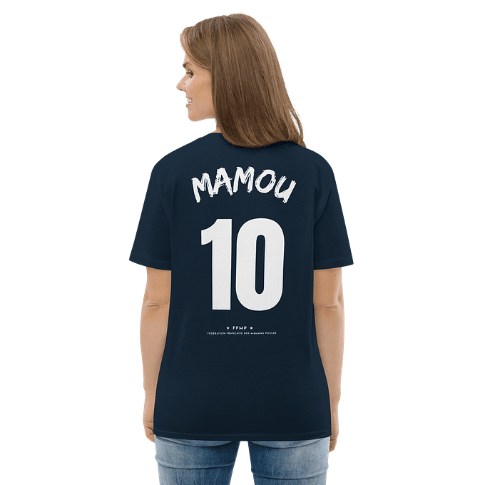 maillot foot maman personnalisé numéro 10 Mamou dos