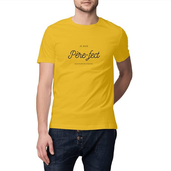 T-shirt à message papa - Père-fect Homme - coton bio